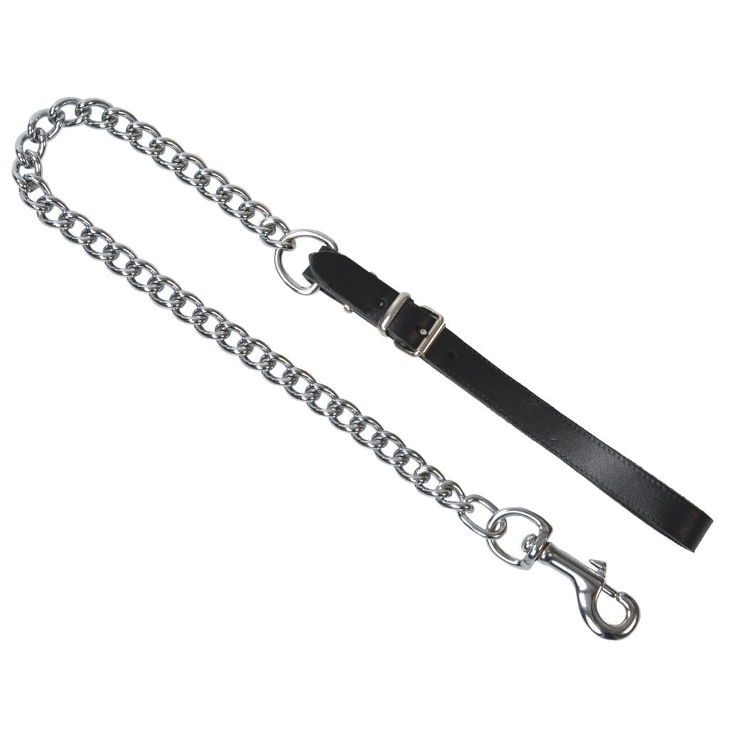 Führungsleine mit Karabinerhaken schwarz  12126