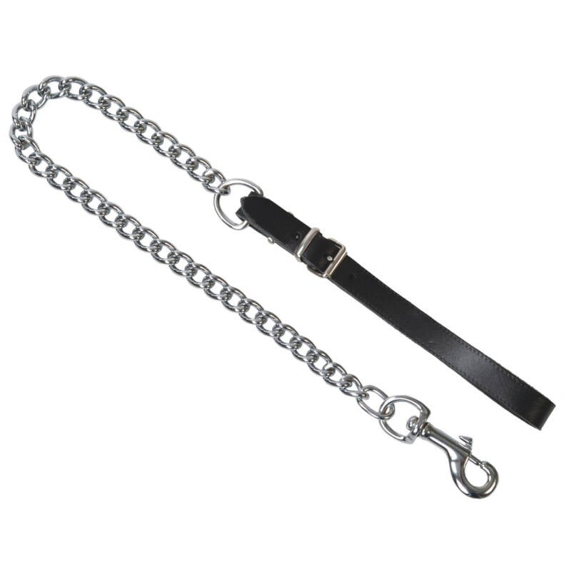 Führungsleine mit Karabinerhaken schwarz  12226