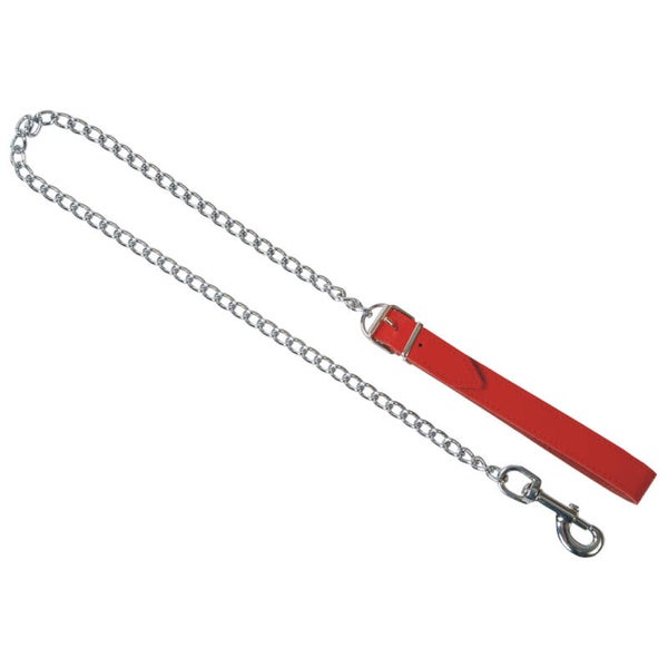 Führungsleine mit Karabinerhaken rot  12326