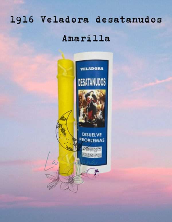 1916 Veladora desatanudos Amarilla