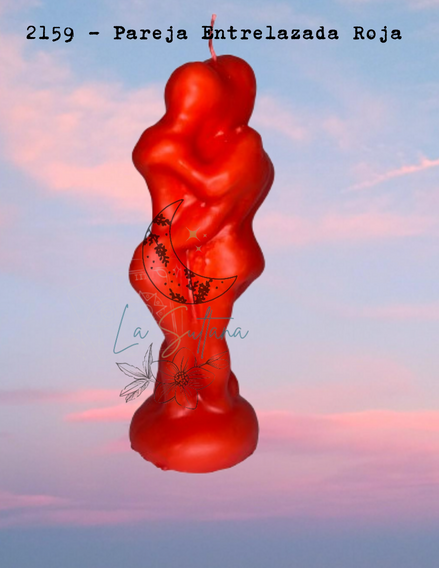 2159 - Pareja Entrelazada Roja