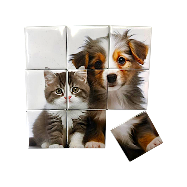 Puzzle Custom Magnets 2x2in; 50x50mm