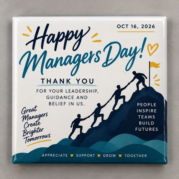 Custom Photo Magnets - 2x2in - 50x50mm (Managers Day Edition)