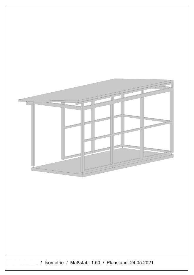 Carport Isometrie