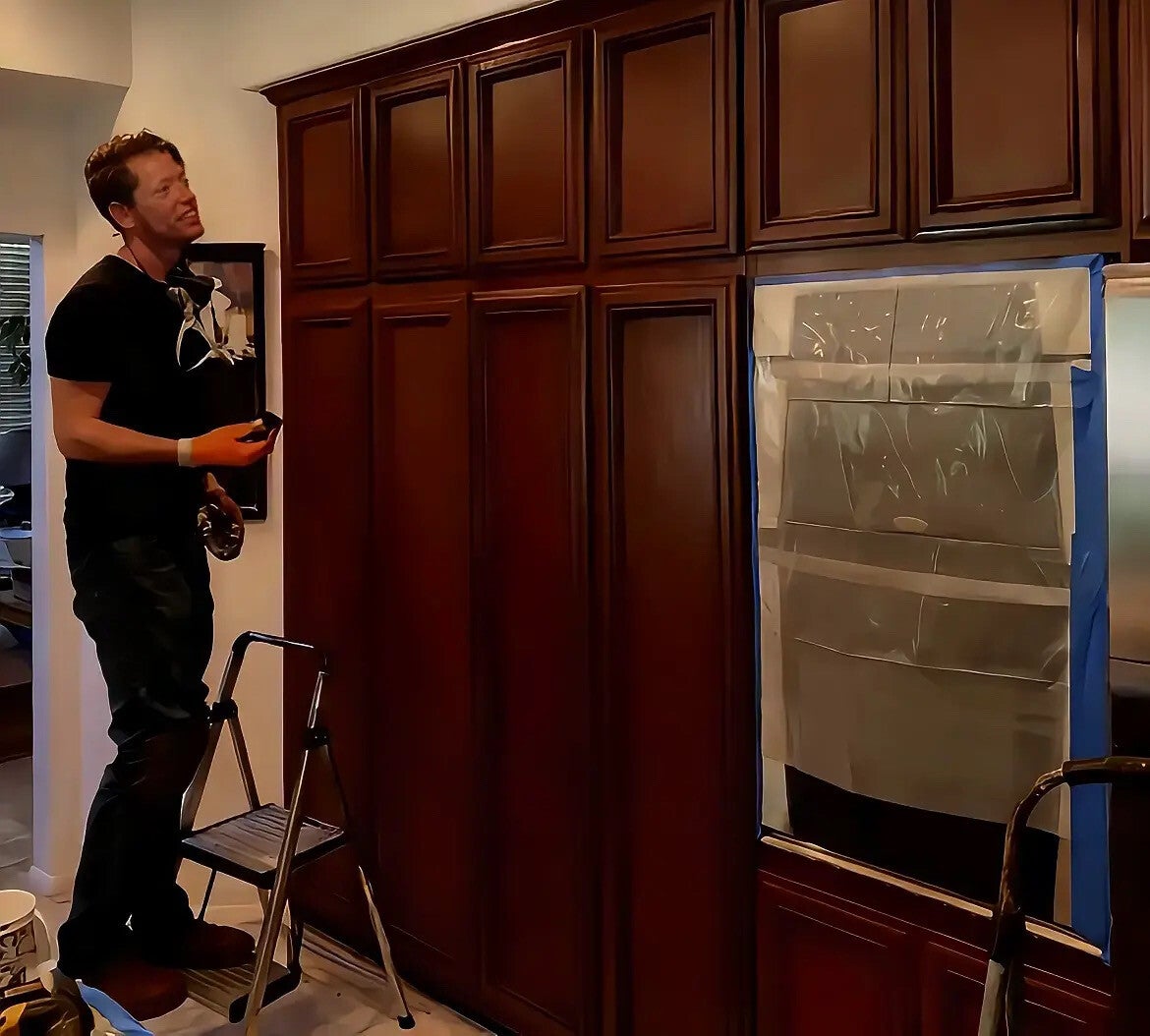 professional cabinet refinishing service in riverside