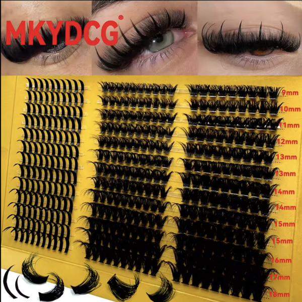 Lash Clusters 80D 100D — DIY Spiky Volume Eyelash Extensions