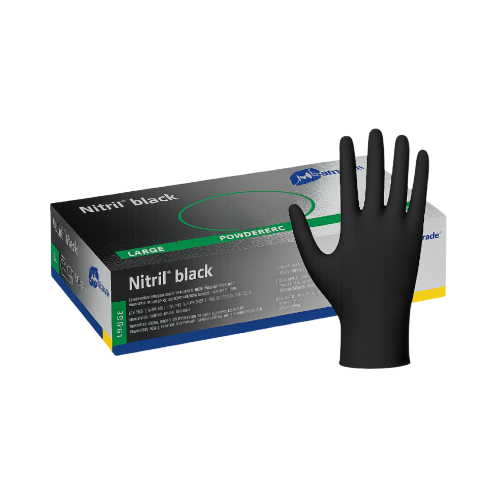 Einmalhandschuhe - 100 Stück - schwarz