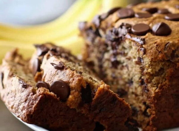 Moist Chocolate-banana bread loaf