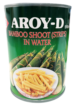 Bamboo Shoot (Strips) in water Aroy-D 540g หน่อไม้หั่นเส้น