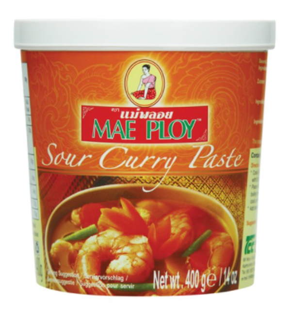 Sour Curry Paste 400g พริกแกงส้มแม่พลอย (Mae Ploy Brand)