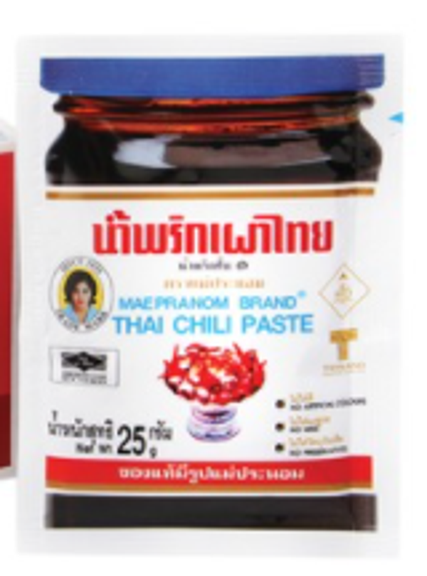 Thai Chili Paste 25g น้ำพริกเผาแม่ประนอม (Maepranom Brand)