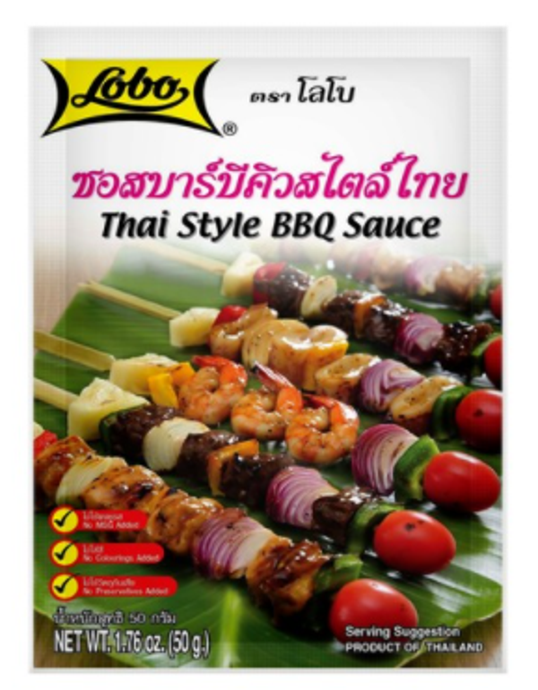 Thai style BBQ Sauce 50g Lobo Brand ซอสบาร์บีคิวสไตล์ไทยตราโลโบ้