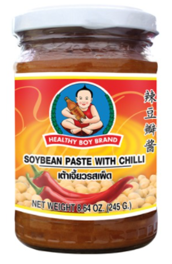 Soybean Paste with Chili 205ml Healthy Boy เต้าเจี้ยวรสเผ็ด ตราเด็กสมบรูณ์