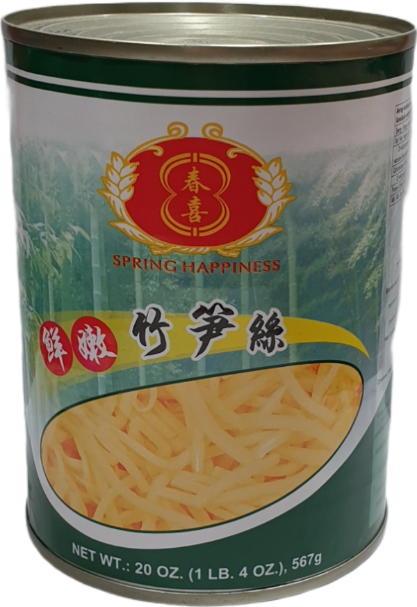 BAMBOO STRIPS หน่อไม้เส้น SPRING HAPPINESS 567g