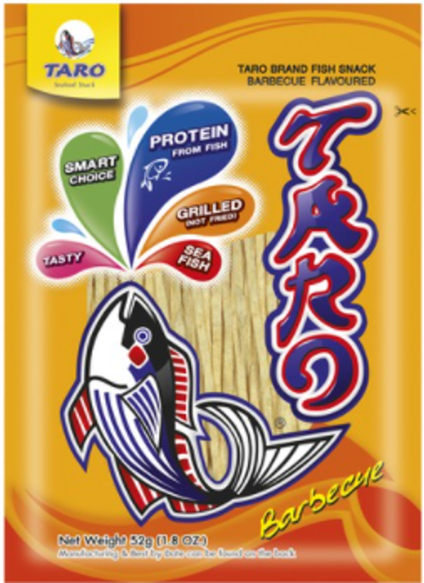 BBQ Fish Snack 52g ปลาเส้นปลาทาโร่รสบาร์บีคิว ( Taro Brand)