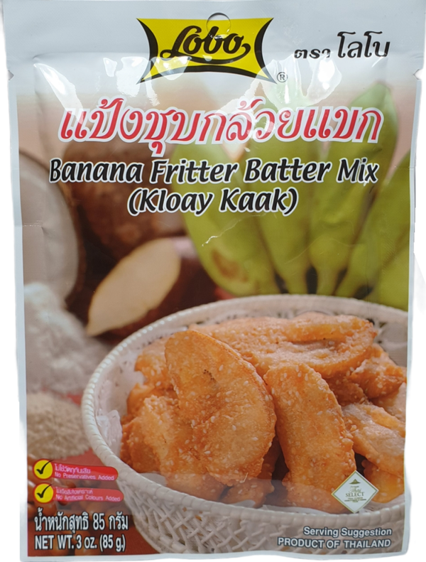 Banana Fritter Batter Mix (Kloay Kaak) 85g แป้งชุบกล้วยแขก