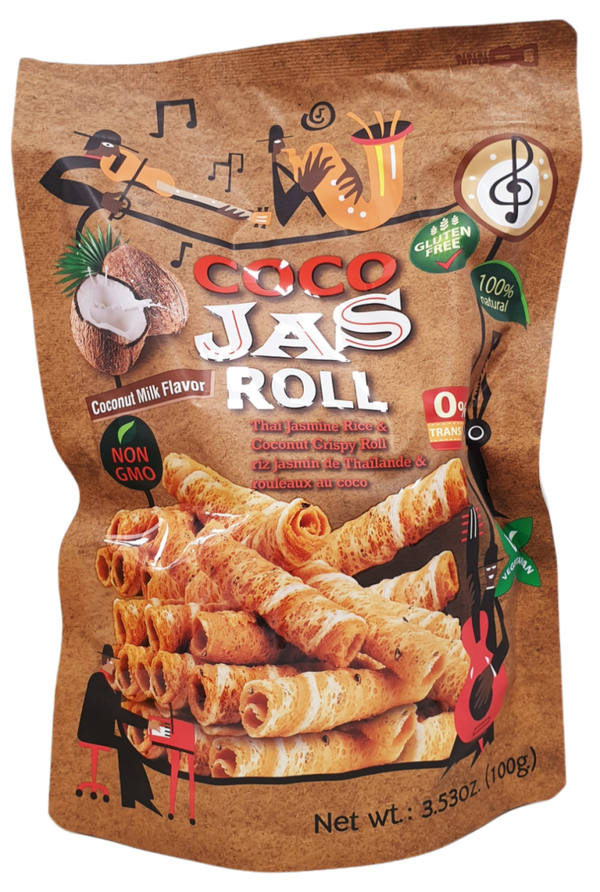 Coco Jas Koekjes Kokos 100 GR ขนมทองม้วนรสกะทิ COCO RIZ