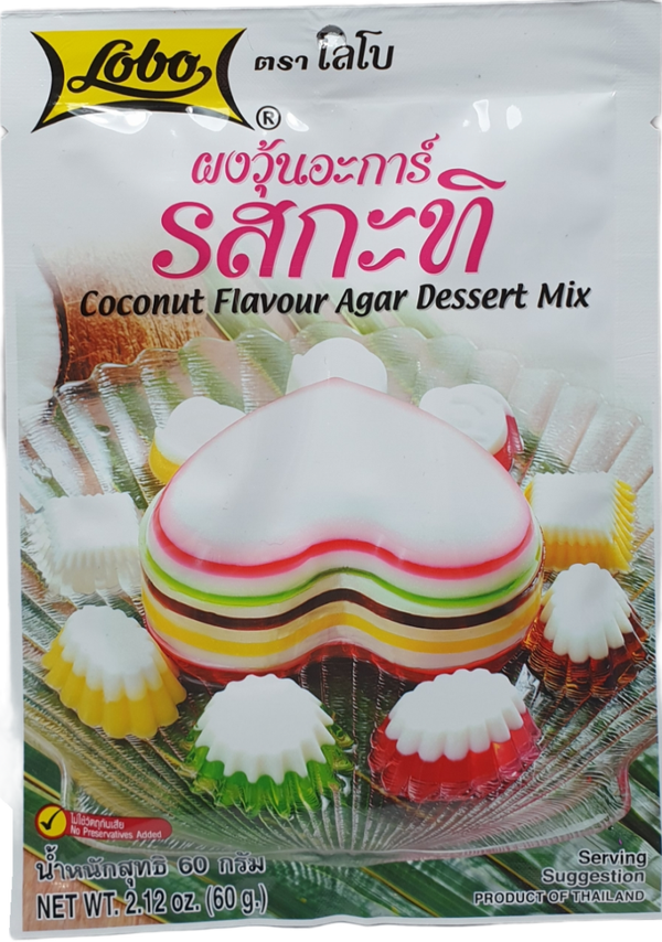 Coconut Flavour Agar Dessert Mix 60gผงวุ้นอะการ์ รสกะทิ