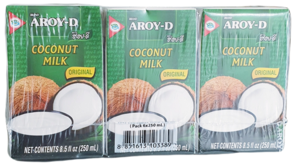 Coconut Milk 6x250ml กะทิ  ตราอร่อยดีAROY-D