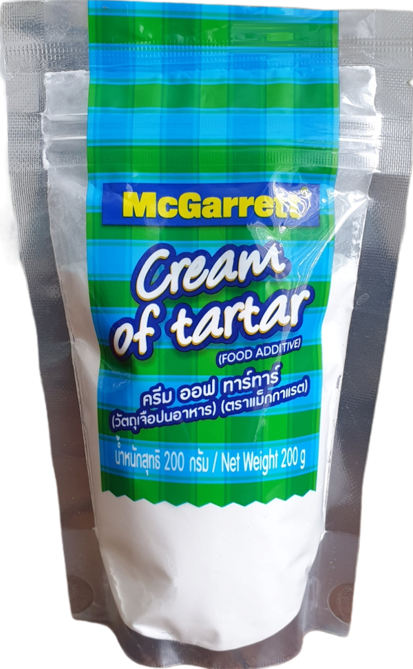 Cream Of Tartar (Food Additive) 200g (McGarrett Brand)ครีมออฟทาทาร์
