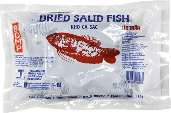 Dried Gourami Vis ปลาสลิด แดดเดียว Gedroogde Goeramivis 454 G