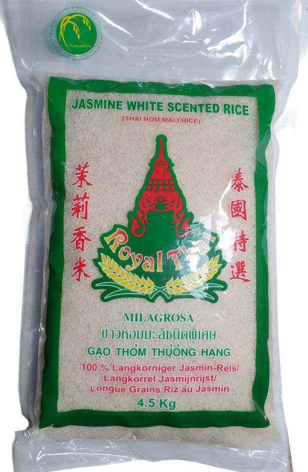 Jasmine White Scented Rice 4.5kg (Royal Thai Brand)