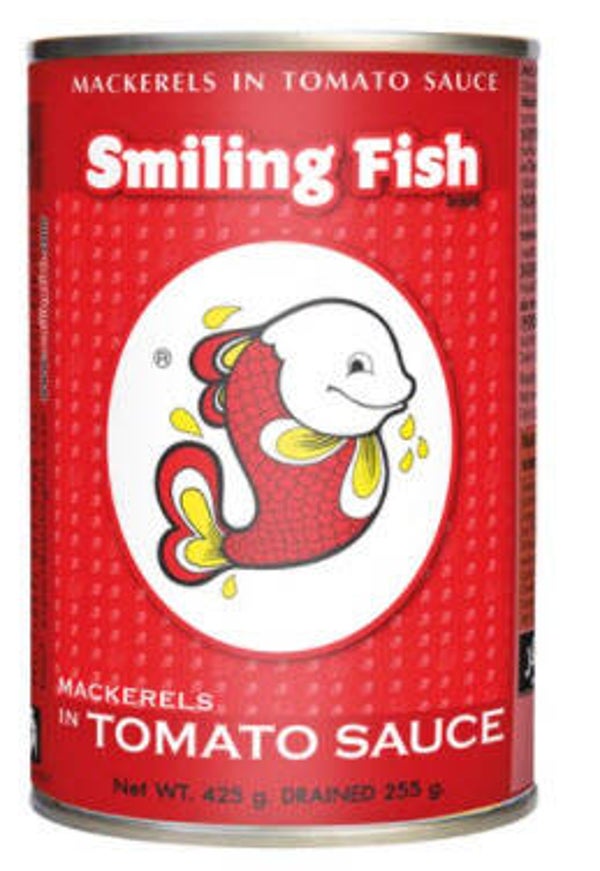 Mac kerels in Tomato Sauce 425g ปลากระป๋องปุ้มปุ้ย  (Smiling Fish Brand)