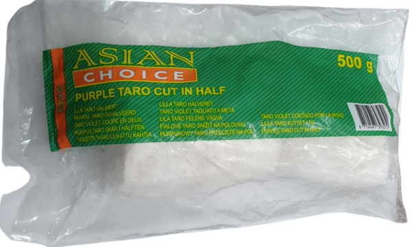 Purple Taro Cut In Half 500g (Asian Choice Brand)