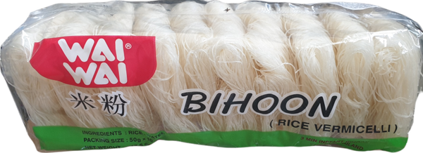 Rice Vermicelli Bihoon เส้นหมี่ขาว ตราไวไว 500g (Wai Wai Brand)