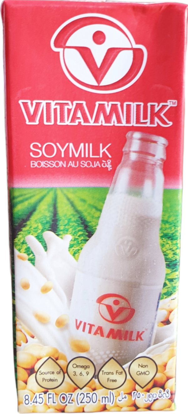 Soy  Milk 250ml นมถั่วเหลืองไวตามิน (Vita Milk Brand)
