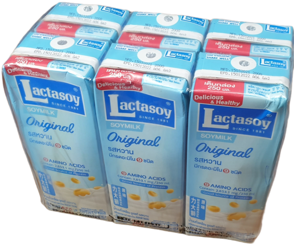 Soy Milk Original 250ml x6 (Lactasoy Brand)นมถั่วเหลืองแลคตาซอย