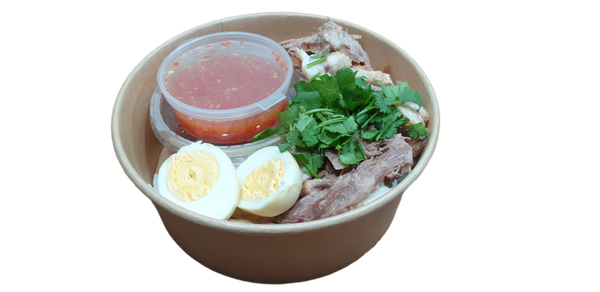 Stewed pork leg on rice ข้าวขาหมู