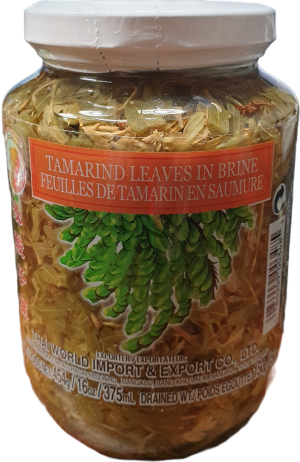 Tamarind Leaves In Brine  454g (Cock Brand)ใบมะขามอ่อน
