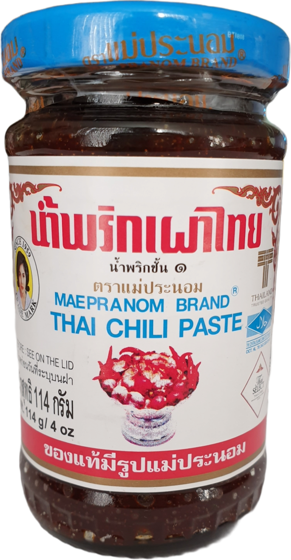 Thai Chili Paste 114g น้ำพริกเผาแม่ประนอม (Maepranom Brand)