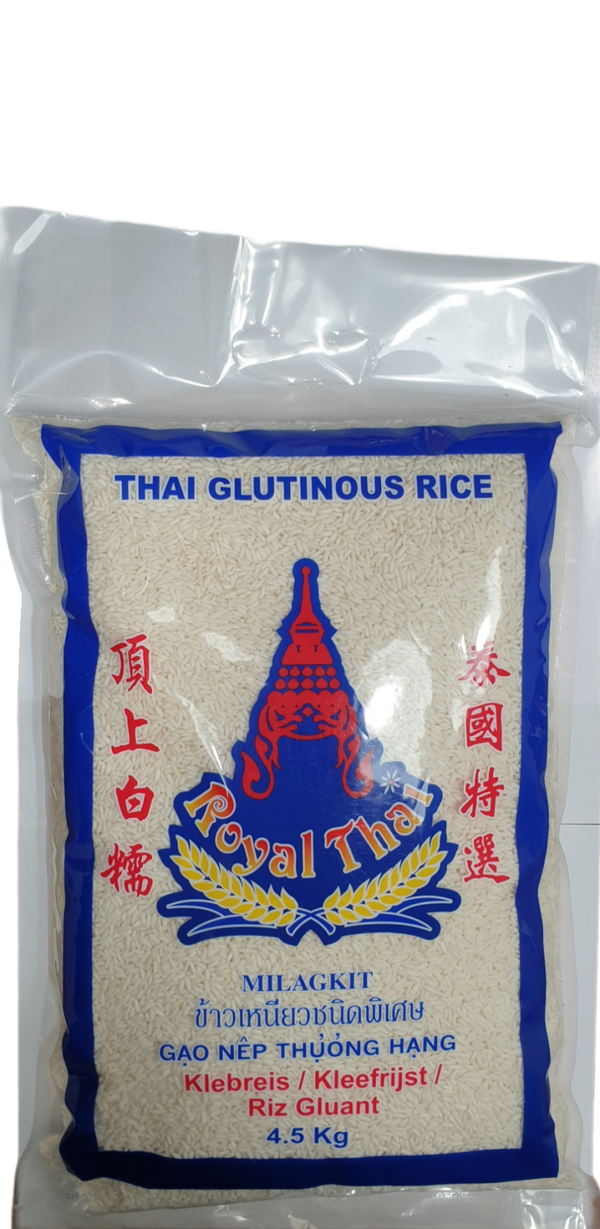 Thai Glutinous Rice-Sticky Rice- 4.5Kg ข้าวเหนียวตราโรเยลไทย(Royal Thai Brand)