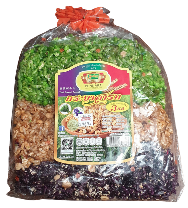 Thai Sweet Cereal Mix Flavored กระยาสารท 3 รส ตราเพ็ญนภา 275g