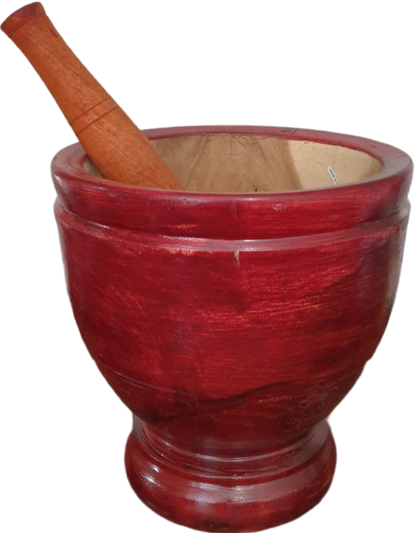 Wooden Mortar & Pestle 30cm - 12"  ครกไม้ ขนาด ผ่าศูนย์กลาง 12นิ้ว