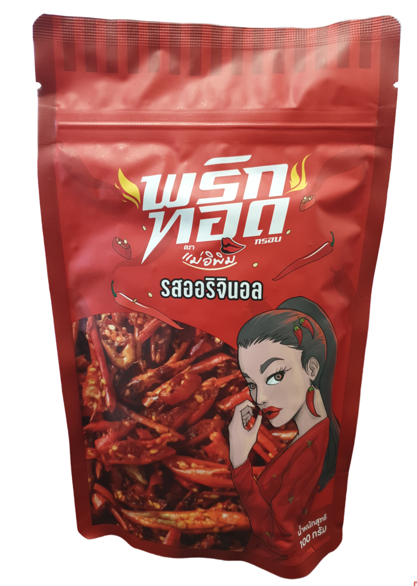 Mae E-Pim Deep Fried Chili Original100g