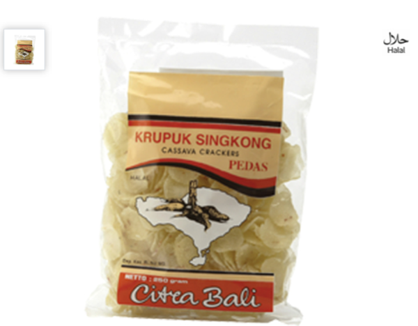 Citea Bali Cassava Crackers (Raw) 250g