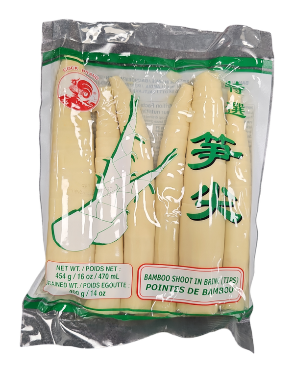 Cock Bamboo Shoot In Brine (Tips) 454g