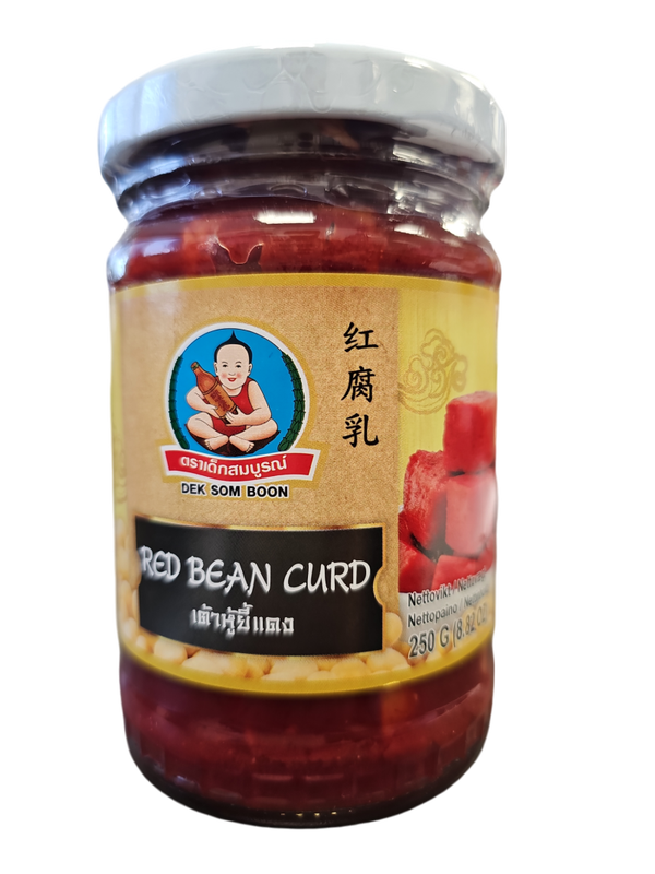 Red Bean Curd 250g (Dek Som Boon BRAND) เต้าหุ้ยี้แดง