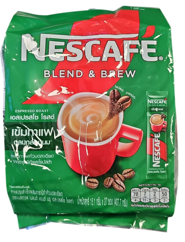 NESCAFE 3 IN 1 (GREEN) (15.8gx27Pcs.) 426.6g. ***EXP Date 20/10/2026