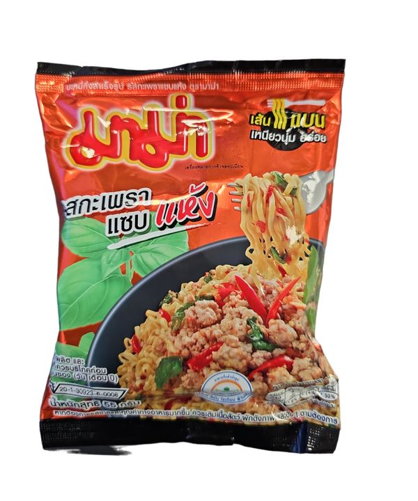 Instant Noodles Spicy Basil Stir Fried Flavour 55g(MAMA BRAND)