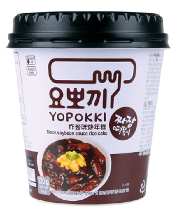 Jjajang Topokki (Rijstcake) (Yopokki Brand) 120g