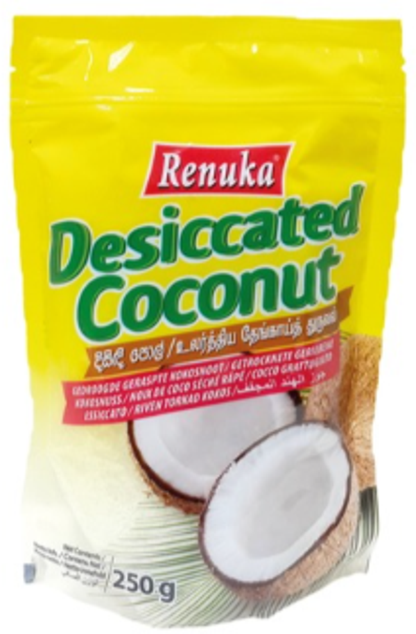 Kokosraspel gedroogd 250g (Renuka Brand)