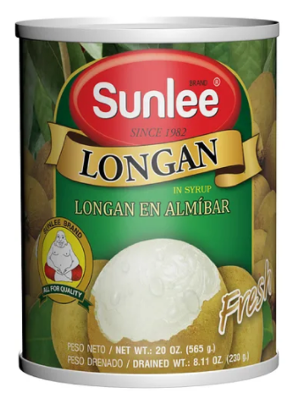 Longan in Syrup 565g ลำไยในน้ำเชื่อม (Sunlee Brand)