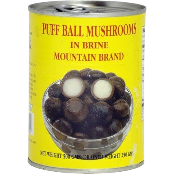 Puff Ball Mushrooms in Brine 500g เห็ดเผาะ(Mountain Brand)