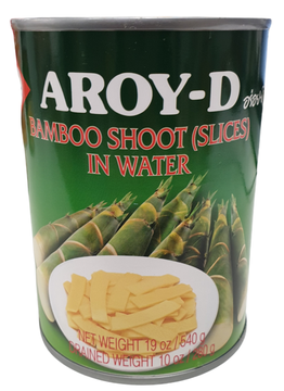 ฺBamboo Shoot (Slices) in Water Aroy-D หน่อไม้สไลด์ตราอร่อยดี540g