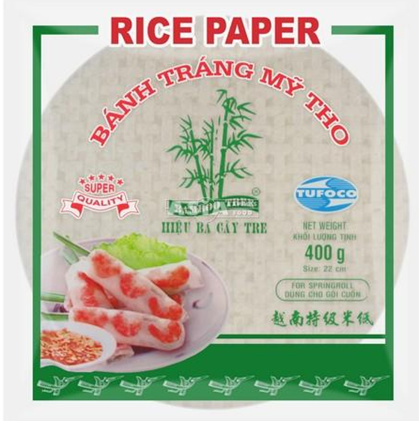 Rice paper 22cm. 400g (Bamboo Tree brand)
