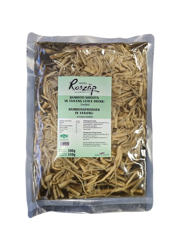 Roszap Bamboo Shoots in yanang leave drink 500gหน่อไม้เขี่ยนใส่ย่านาง